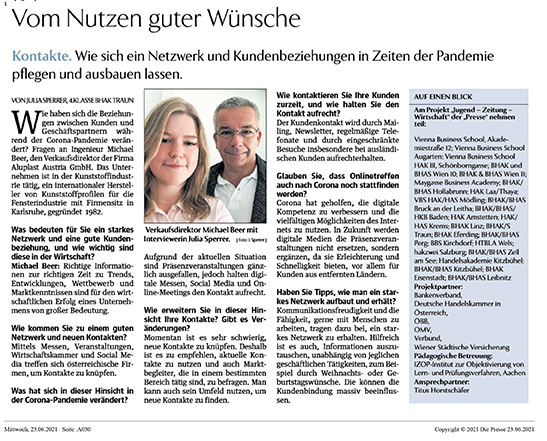„VERTRAUEN AUFBAUEN“ UND „VOM NUTZEN GUTER WÜNSCHE“