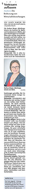 „VERTRAUEN AUFBAUEN“ UND „VOM NUTZEN GUTER WÜNSCHE“