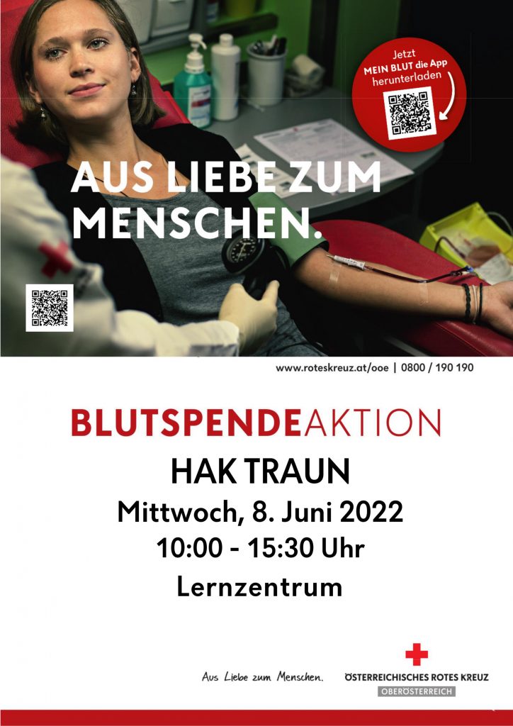 BLUTSPENDEAKTION AN DER HAK TRAUN