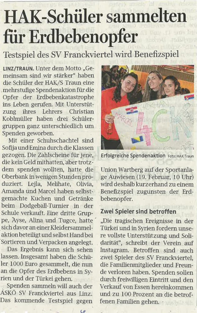 „GEMEINSAM SIND WIR STÄRKER“