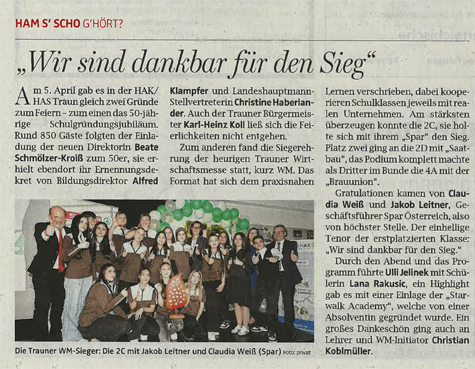 WIR SIND DANKBAR FÜR DEN SIEG
